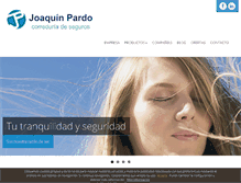 Tablet Screenshot of joaquinpardoseguros.com